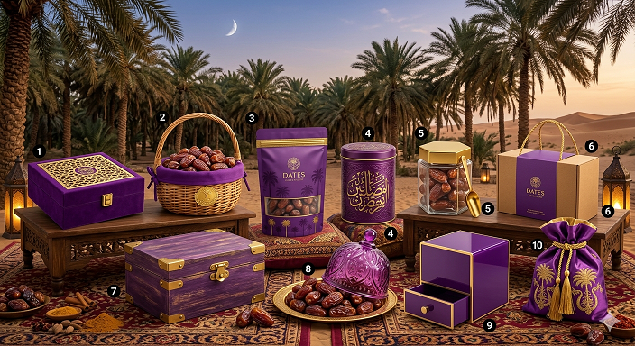 Pemborong Kurma - Set Hadiah Mewah dengan Reka Bentuk Eksklusif